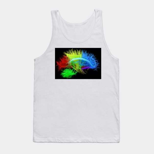 Human brain nerve tracts, illustration, (F035/7627) Tank Top by SciencePhoto